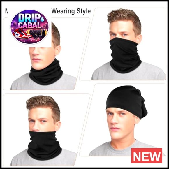 Winter Fleece Neck Gaiter Face Cover Windproof Warm Scarf Multi-Functional - Picture 6 of 7